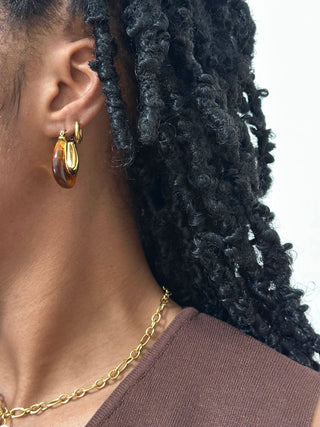 BOUCLES D’OREILLES AMBRE